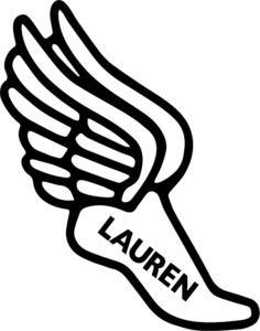 Lauren McCluskey Foundation Black and White Logo Icon