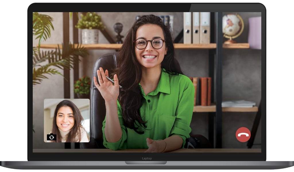 Laptop UI Videocall