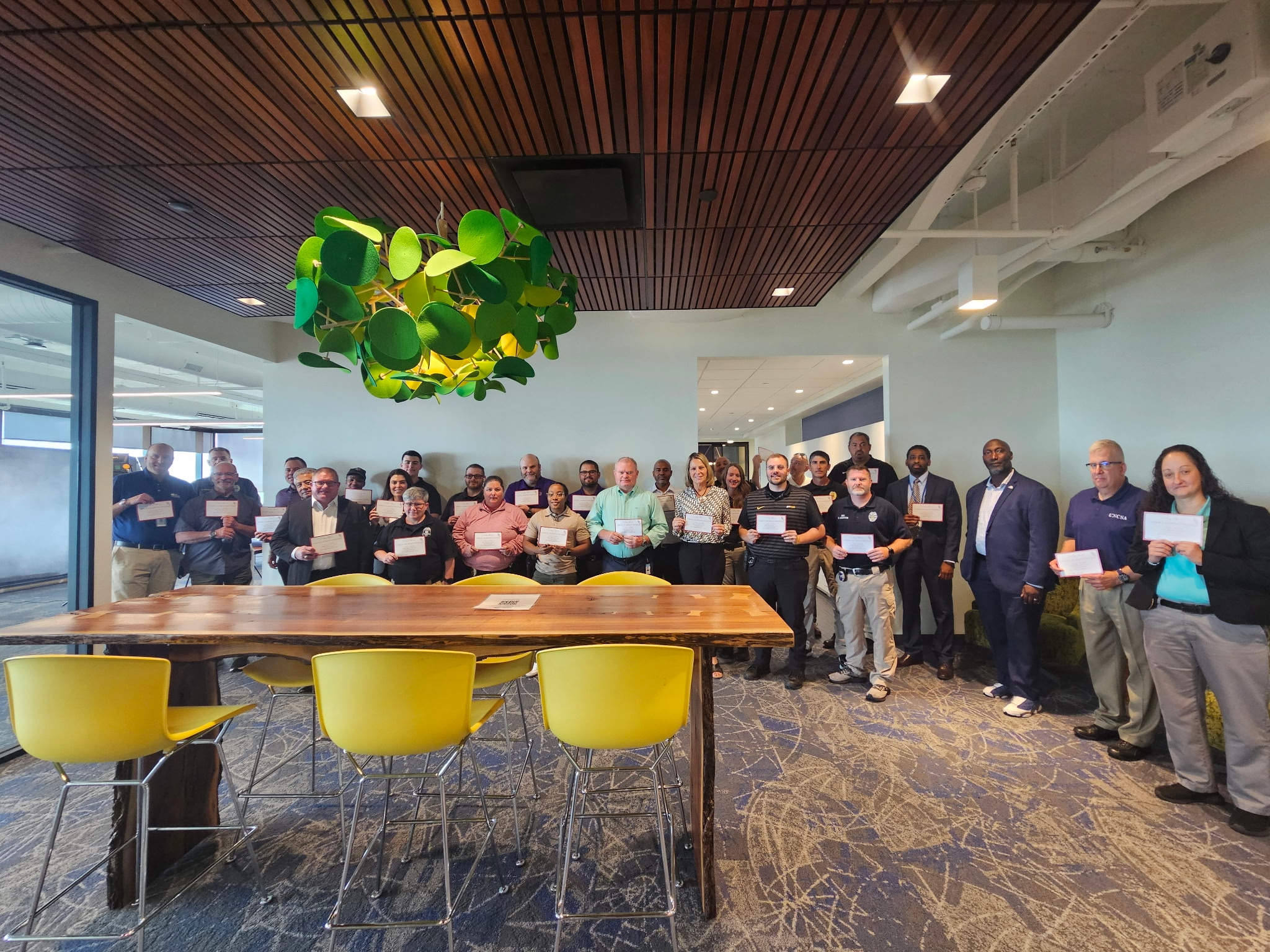 Officers at University of North Carolina Field Liaison Conference making Lauren's Promise after a talk by Jill McCluskey